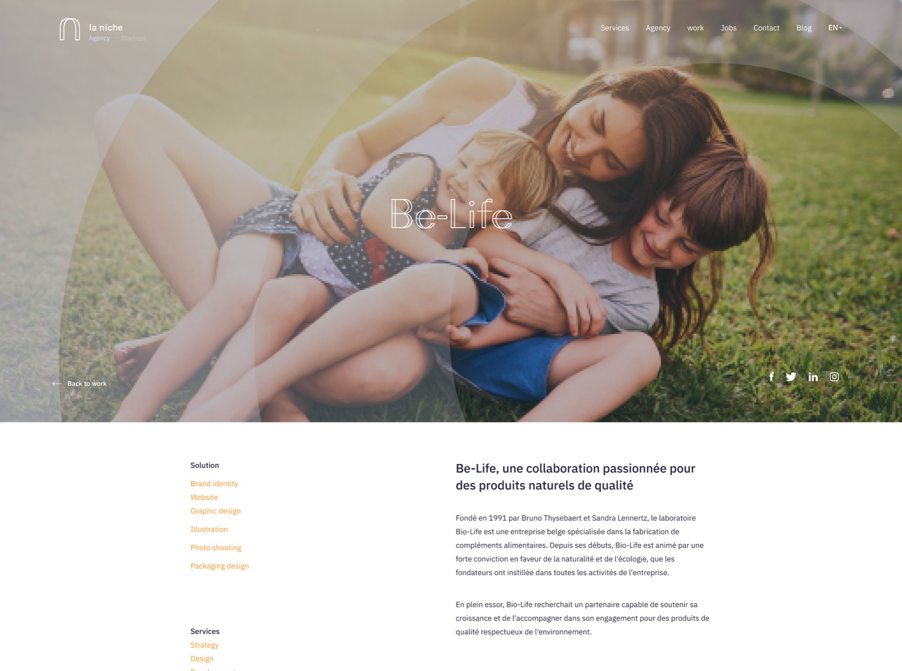 belife homepage