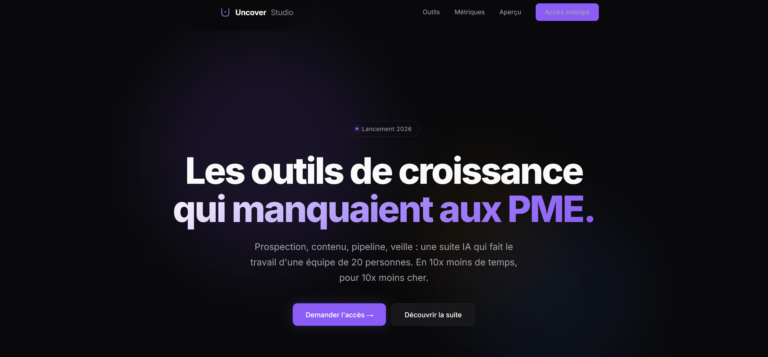 uncover studio pme