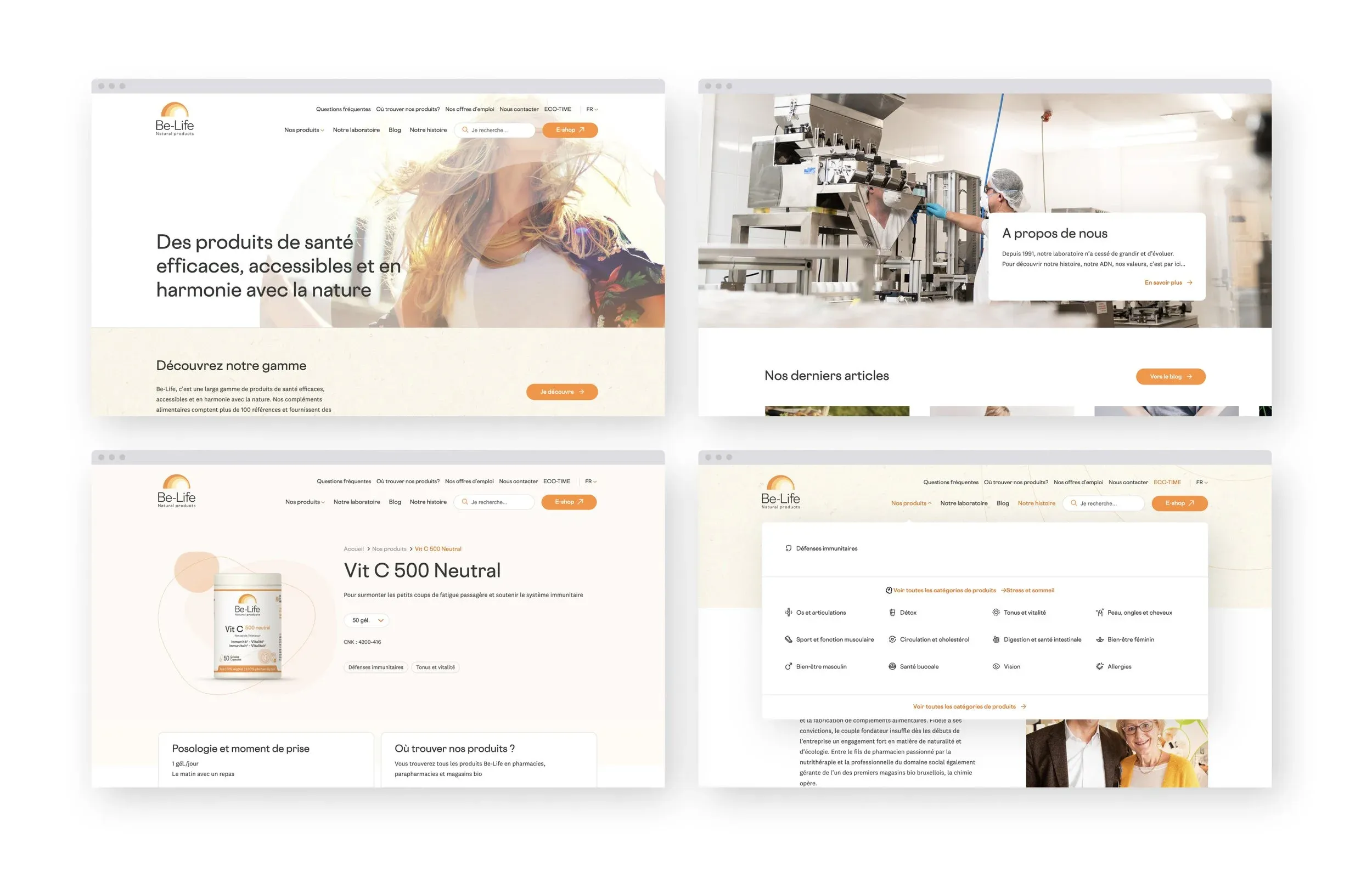 Be-Life site web B2C