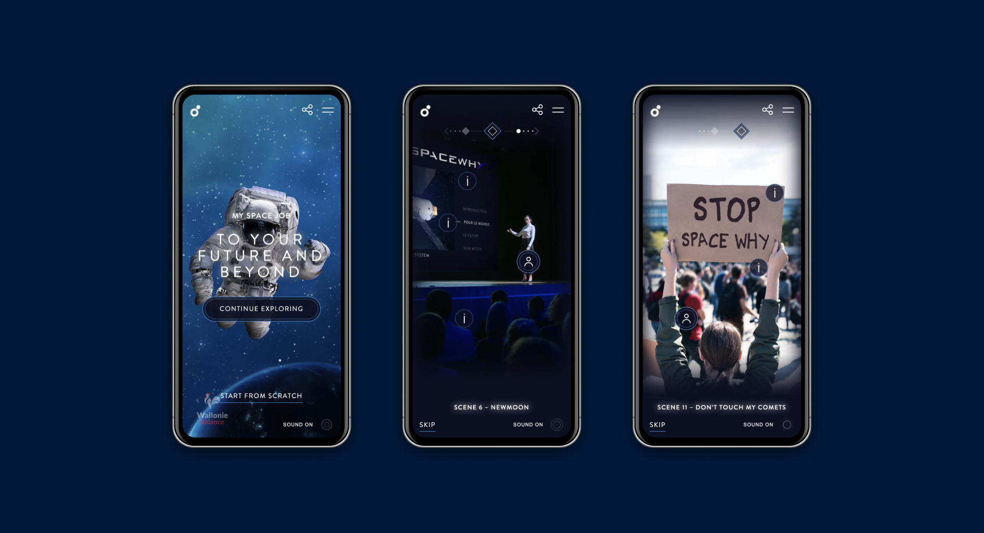 Euro Space Center - Full2 interface