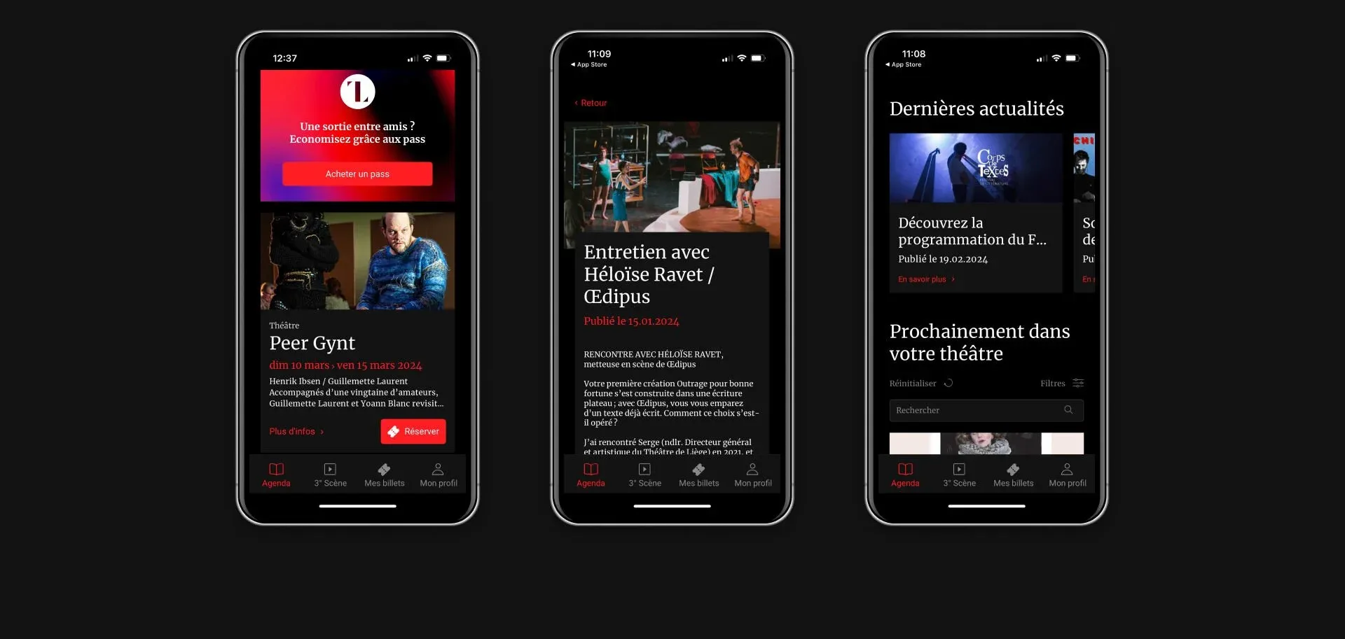Théâtre de Liège - App mobile